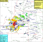 heat map radio coverage Saxon Mtn
